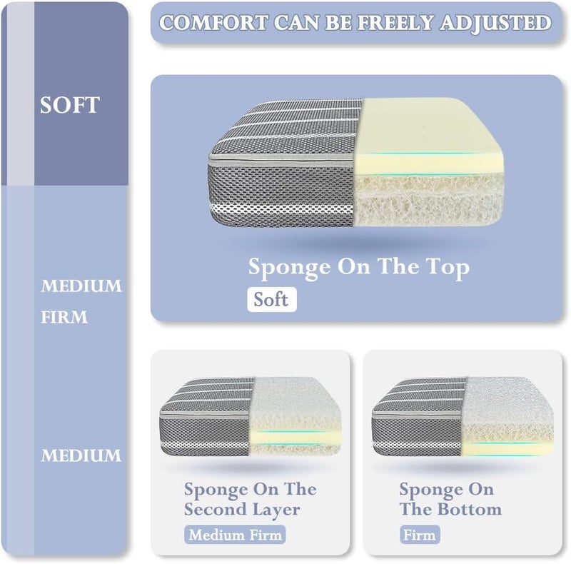 KAVIL Adult Booster Seat Cushion Extra Firm Riser Chair Cushions for Elderly Washable Thick Chair Lift Pads to Raise Height for Couch, Home, Patio, Office Seat - Image 4